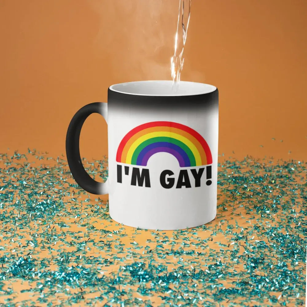 Heat-Activated Color Changing Ceramic Coffee Mug Novelty Gift