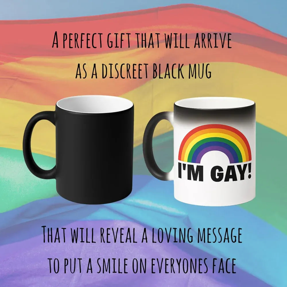 Heat-Activated Color Changing Ceramic Coffee Mug Novelty Gift