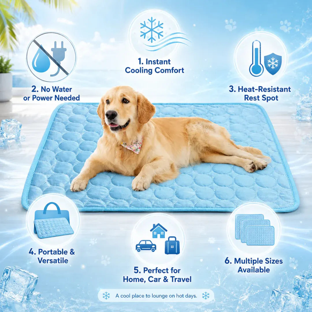 Heat-Resistant Cooling Gel Mat for Dogs & Pets