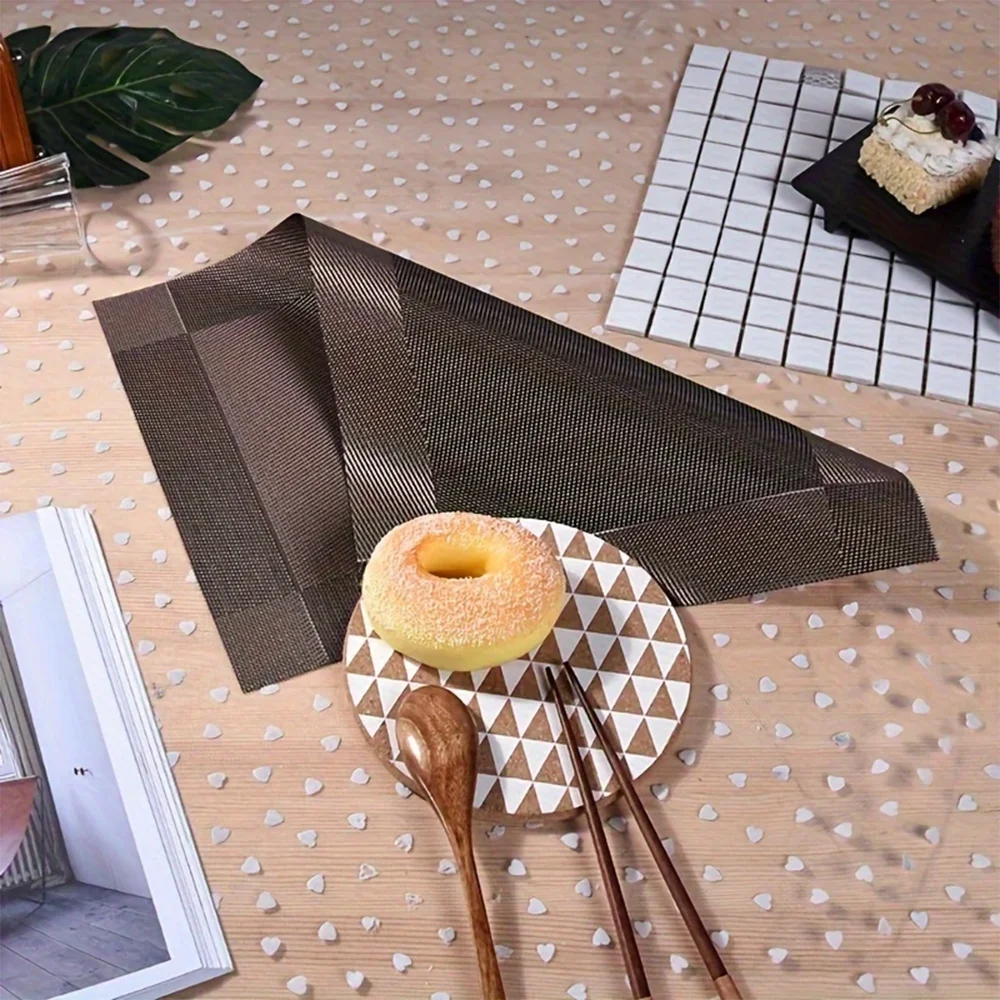 Heat-Resistant PVC Placemats – Washable, Non-Slip Table Protection Mats