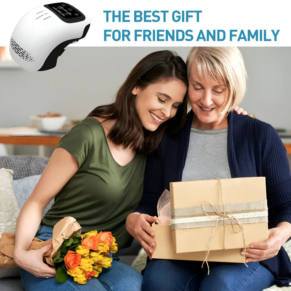 Heated Electric Knee Massager with Adjustable Compression Support