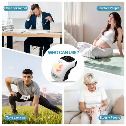 Heated Electric Knee Massager with Adjustable Compression Support