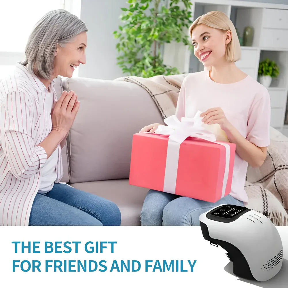 Heated Electric Knee Massager with Adjustable Compression Support