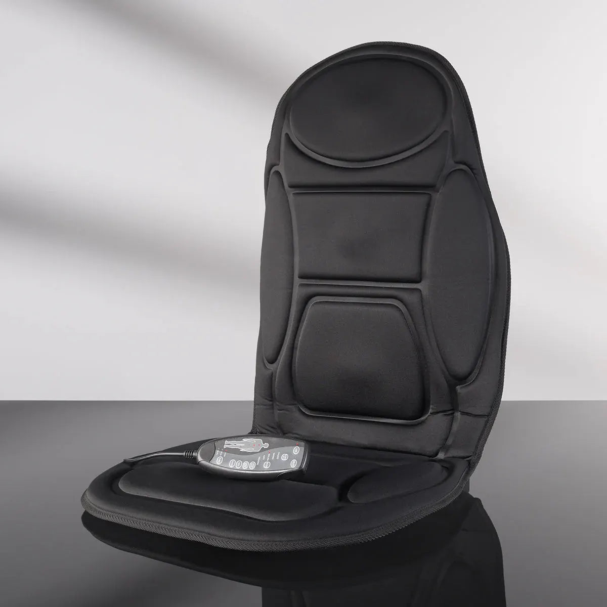 Heated Multi-Zone Massage Back Cushion for Car Seats & Chairs