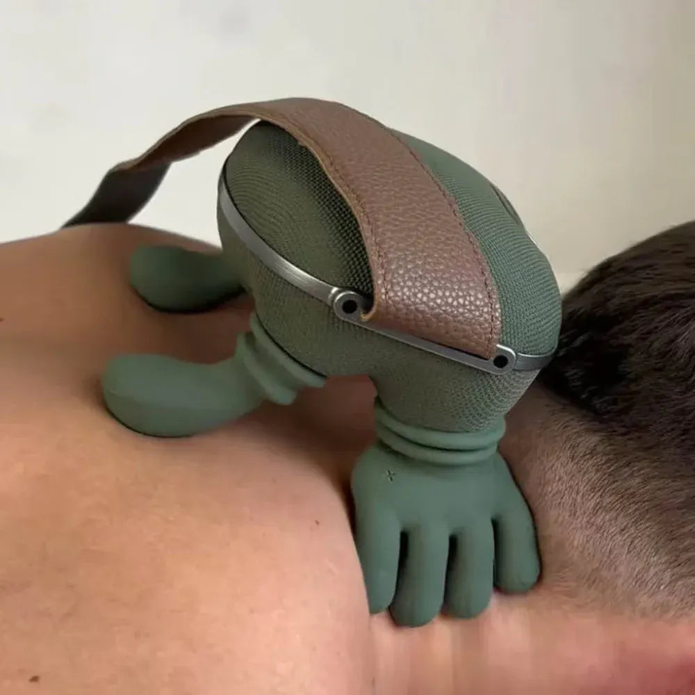 Heated Vibrating Portable Neck Massager Device