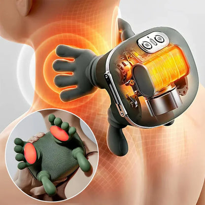 Heated Vibrating Portable Neck Massager Device