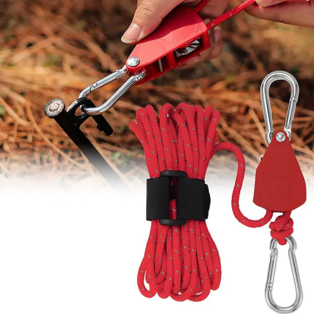 Heavy-Duty Camping Tarp Guy Line Rope for Quick Shelter Setup