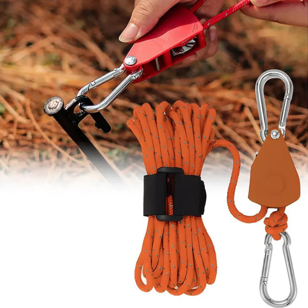 Heavy-Duty Camping Tarp Guy Line Rope for Quick Shelter Setup