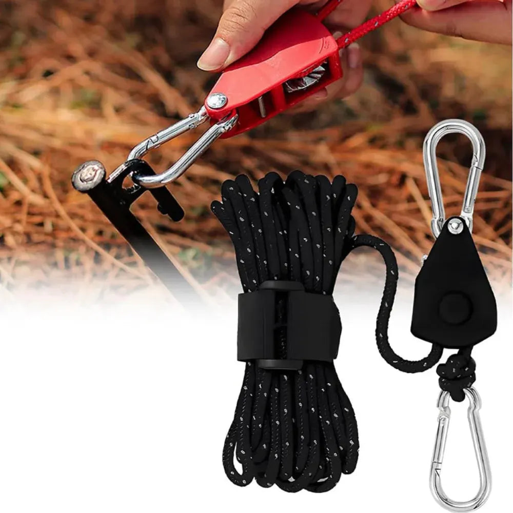 Heavy-Duty Camping Tarp Guy Line Rope for Quick Shelter Setup