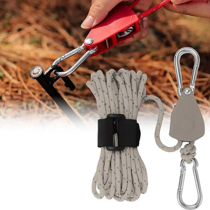 Heavy-Duty Camping Tarp Guy Line Rope for Quick Shelter Setup