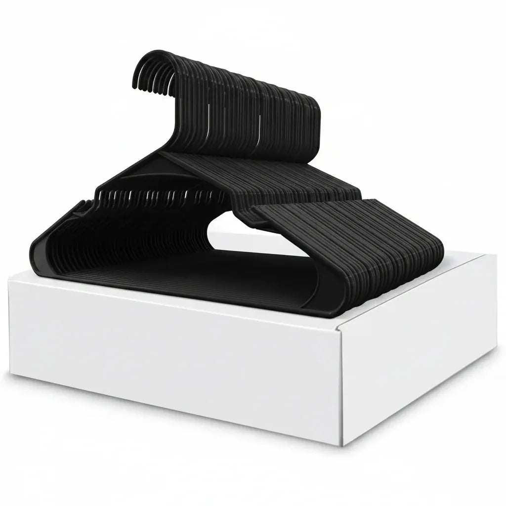 Heavy Duty Slim Plastic Clothes Hangers Closet Organizer Set