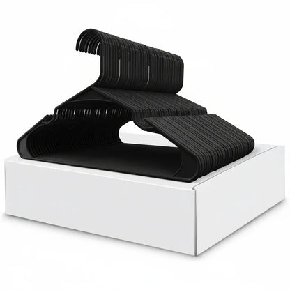 Heavy Duty Slim Plastic Clothes Hangers Closet Organizer Set