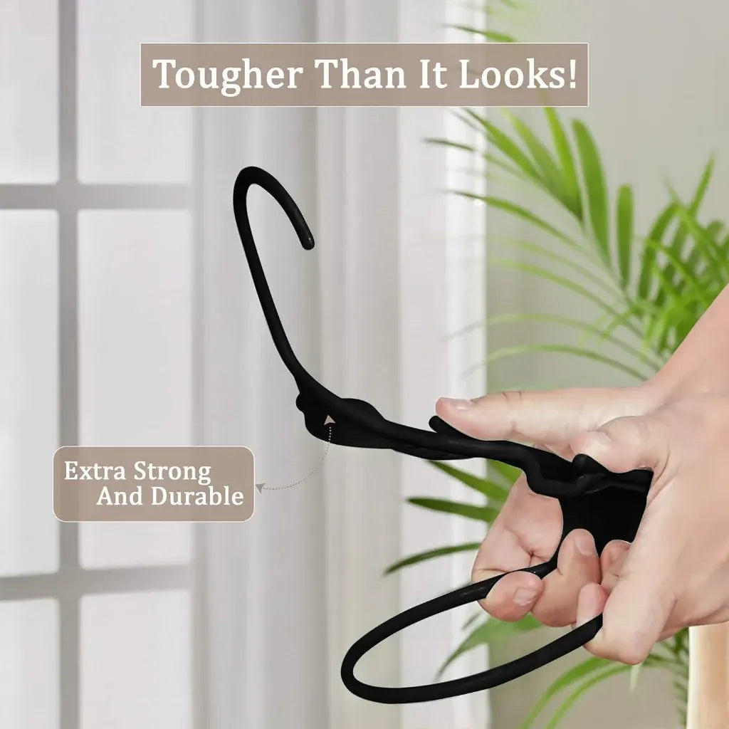 Heavy Duty Slim Plastic Clothes Hangers Closet Organizer Set