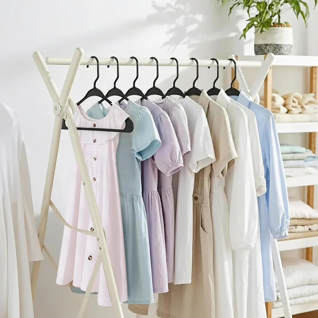Heavy Duty Slim Plastic Clothes Hangers Closet Organizer Set