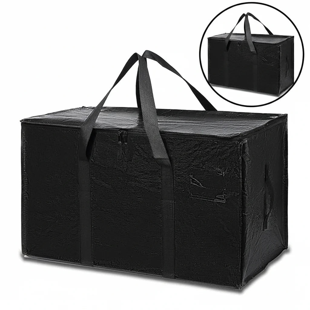 Heavy Duty Waterproof Zippered Storage Bags for Moving & Organization