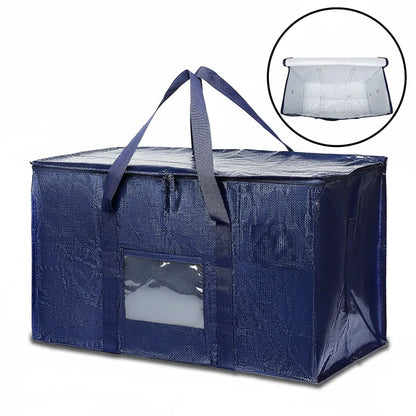 Heavy Duty Waterproof Zippered Storage Bags for Moving & Organization