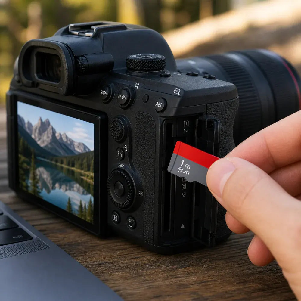 High-Speed 1TB Micro SD Memory Card with Adapter for Cameras and Phones