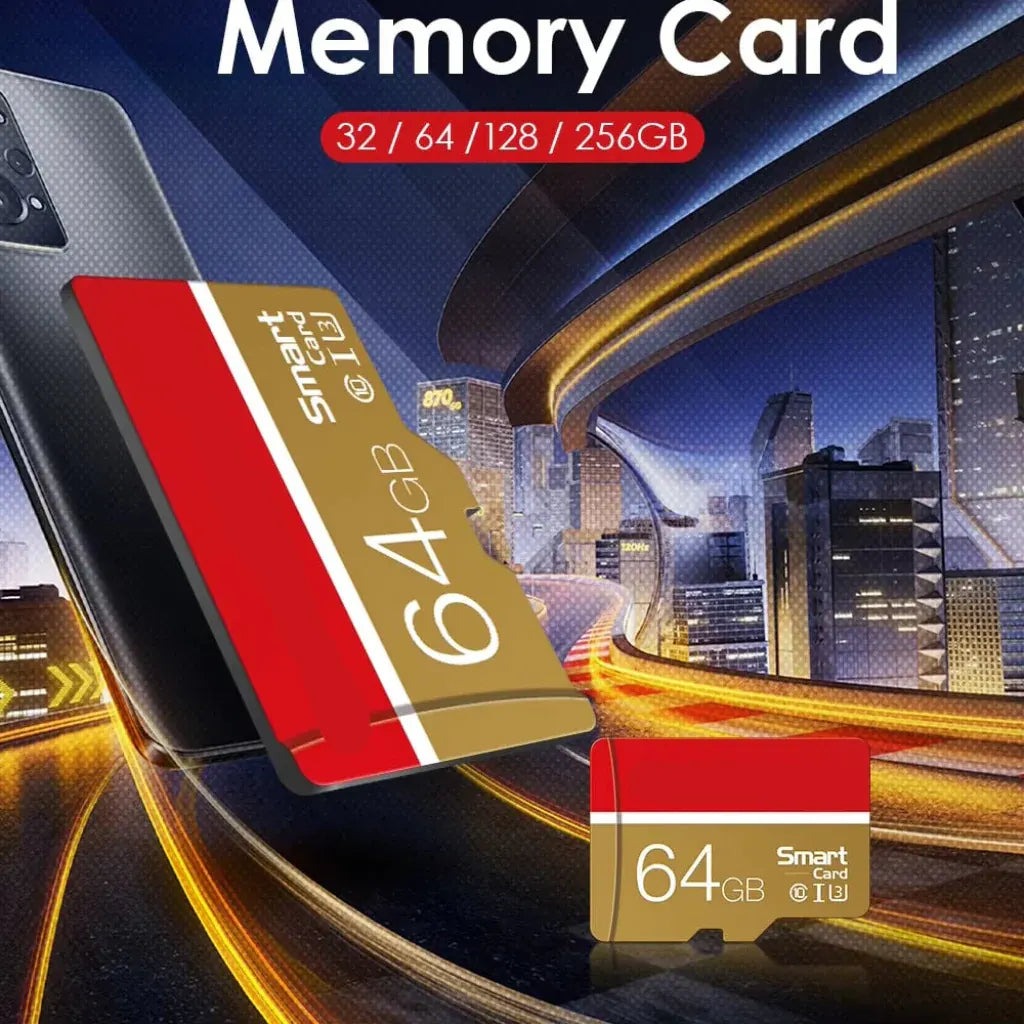 High-Speed Class 10 U3 UHS MicroSD TF Memory Card Compact Storage