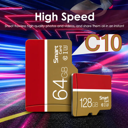 High-Speed Class 10 U3 UHS MicroSD TF Memory Card Compact Storage