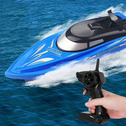 High-Speed RC Boat with Remote Control – Sharp Turning Racing Toy