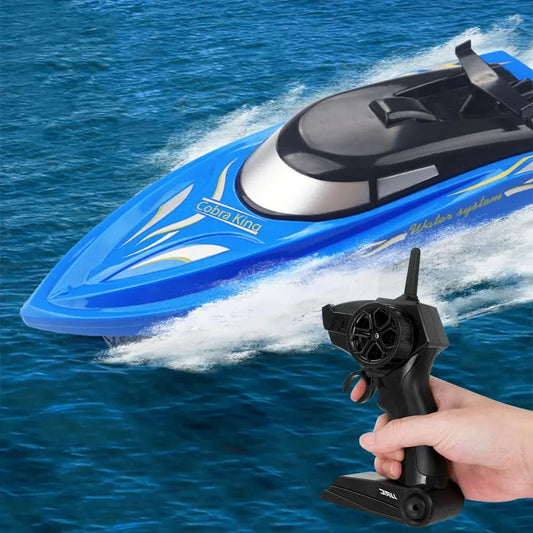 High-Speed RC Boat with Remote Control – Sharp Turning Racing Toy