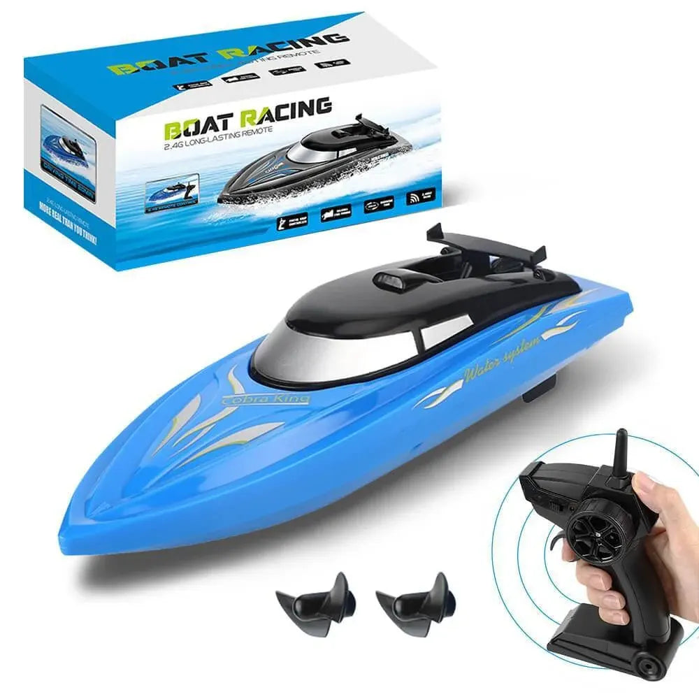 High-Speed RC Boat with Remote Control – Sharp Turning Racing Toy