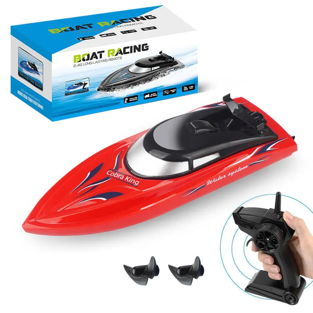 High-Speed RC Boat with Remote Control – Sharp Turning Racing Toy