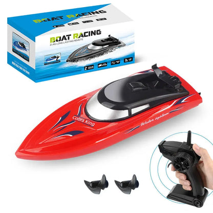 High-Speed RC Boat with Remote Control – Sharp Turning Racing Toy