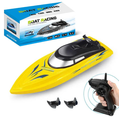 High-Speed RC Boat with Remote Control – Sharp Turning Racing Toy