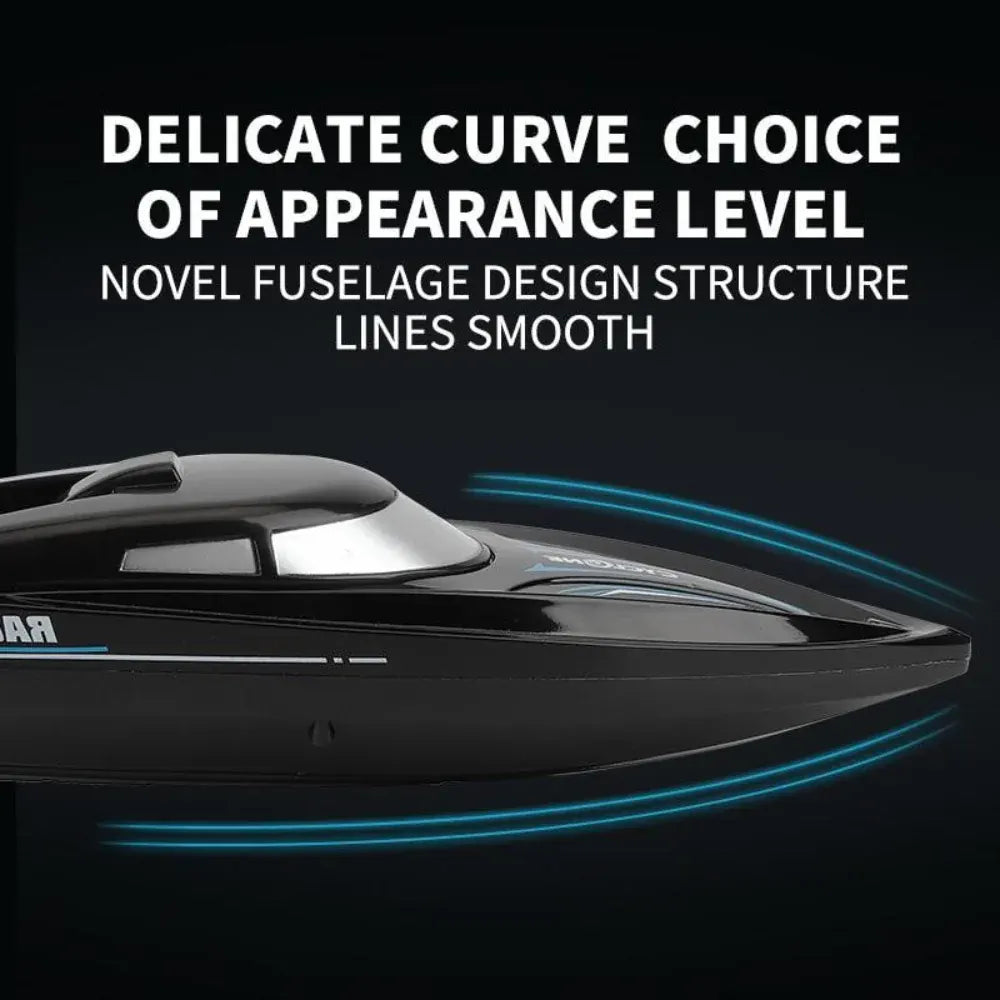 High-Speed RC Boat with Remote Control – Sharp Turning Racing Toy