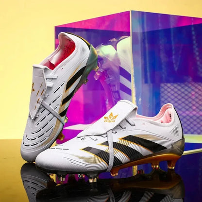 High-Top Football Boots for Grass & Indoor Training Soccer Cleats