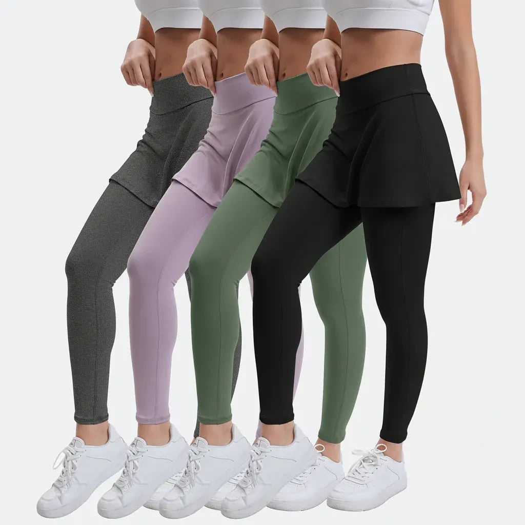 High-Waisted Flared Pickleball Yoga Pants – Stretch Leggings