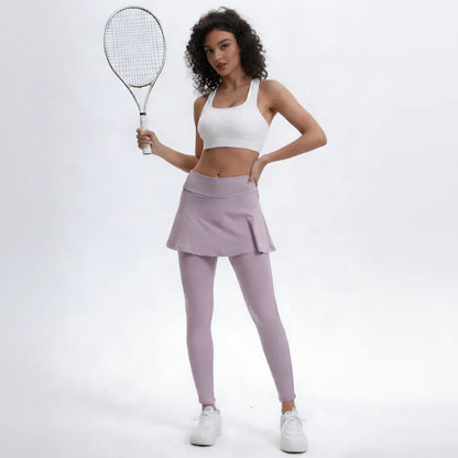 High-Waisted Flared Pickleball Yoga Pants – Stretch Leggings