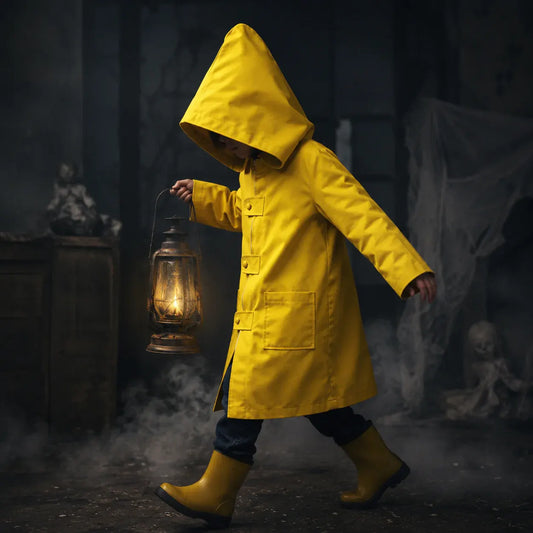 Hooded Cosplay Raincoat Jacket for Halloween Costume Party