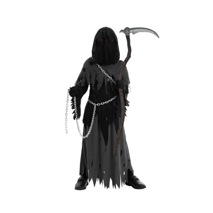 Hooded Grim Reaper Robe Halloween Costume Set
