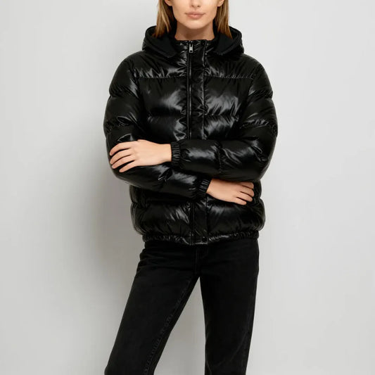 Hooded Insulated Puffer Coat for Women - Winter Outerwear