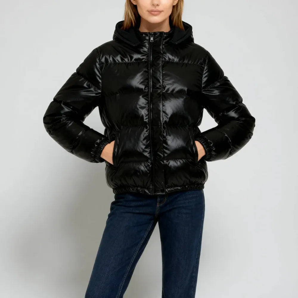 Hooded Insulated Puffer Coat for Women - Winter Outerwear
