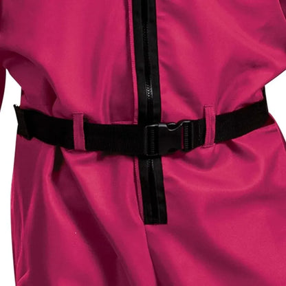 Hooded Jumpsuit & Mask Halloween Costume Outfit Set