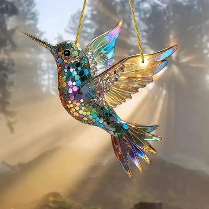 Hummingbird Suncatcher Hanging Window Wall Art Decoration