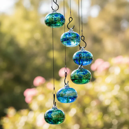 Hummingbird Wind Chime Garden Feeder Decoration