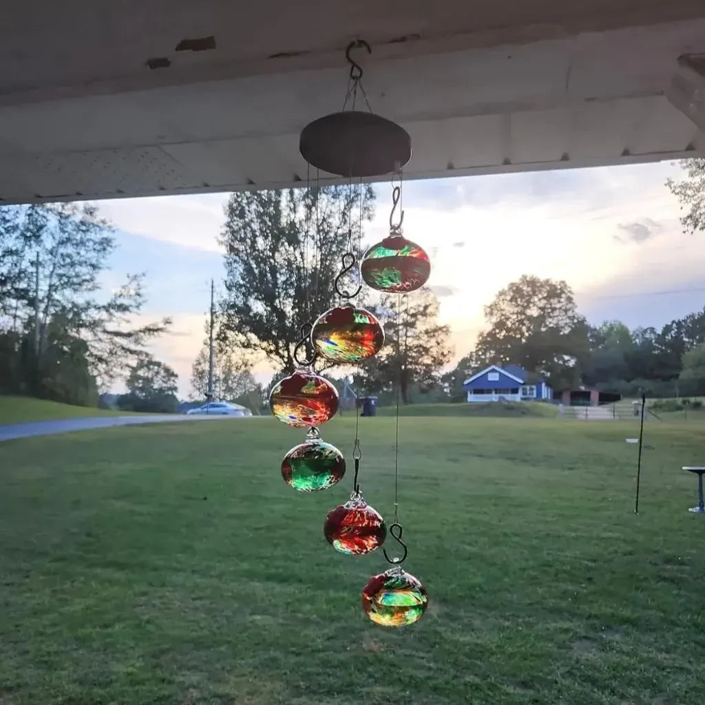 Hummingbird Wind Chime Garden Feeder Decoration