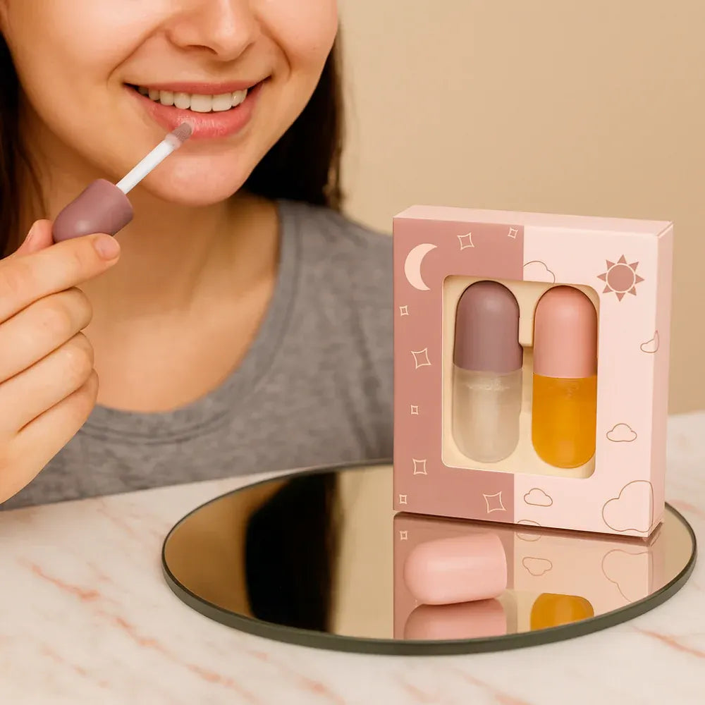 Hydrating Lip Plumper Gloss Balm Set