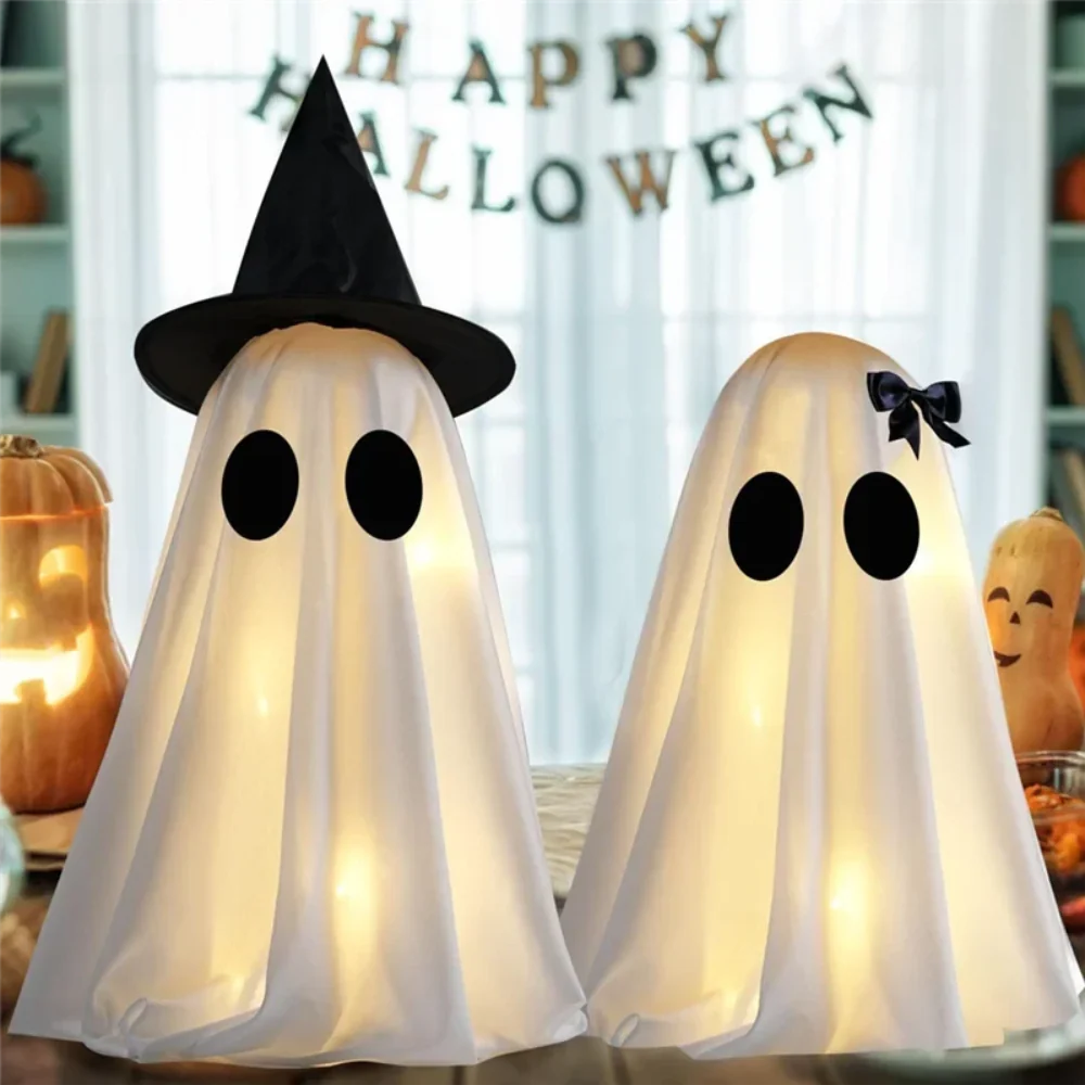 Indoor Halloween Ghost Figurine Decor Set