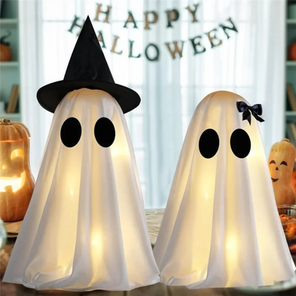 Indoor Halloween Ghost Figurine Decor Set