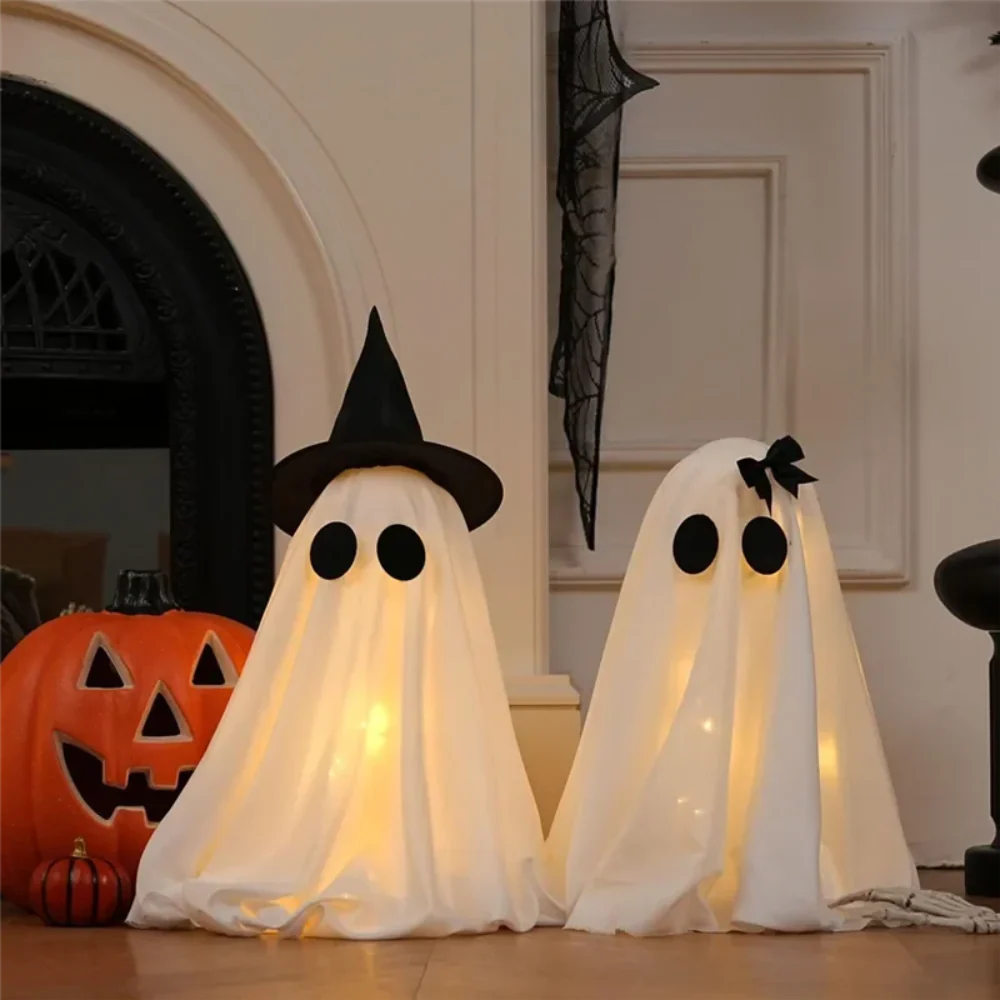 Indoor Halloween Ghost Figurine Decor Set