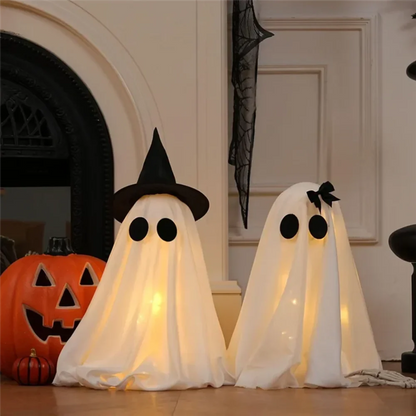 Indoor Halloween Ghost Figurine Decor Set