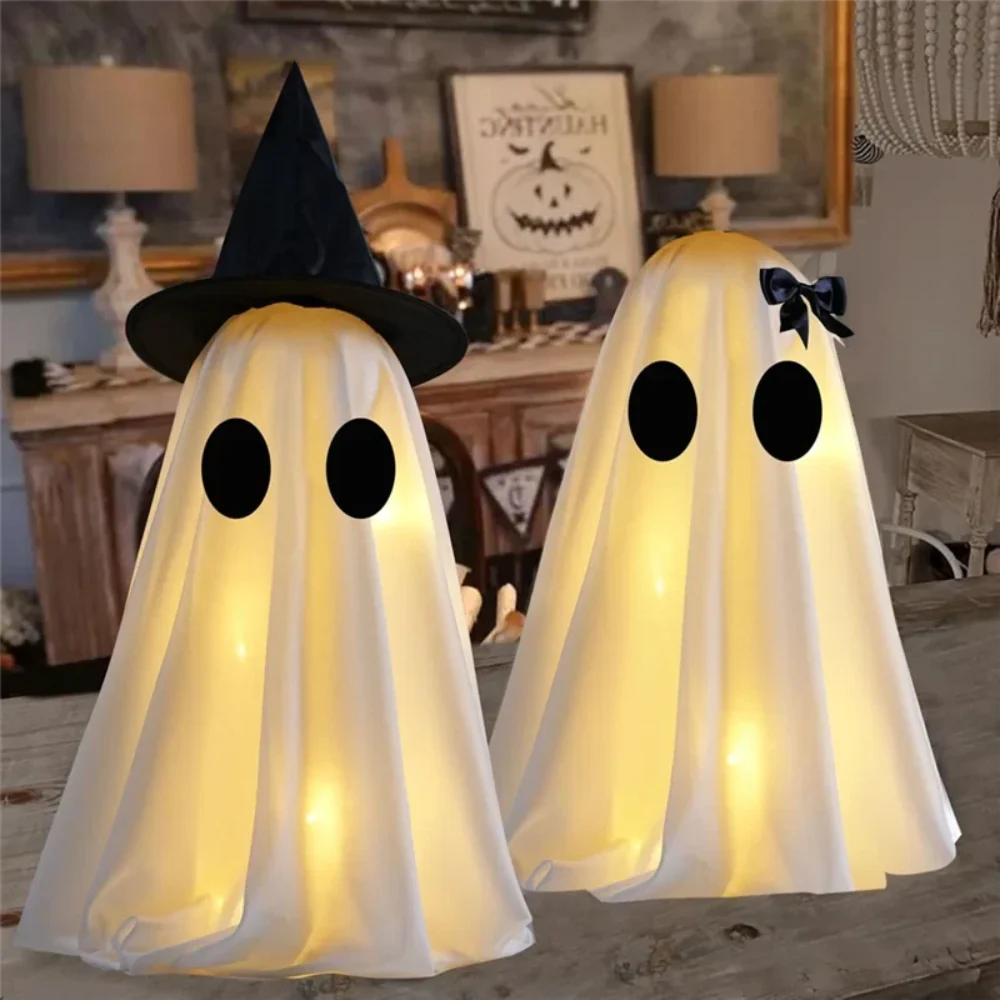 Indoor Halloween Ghost Figurine Decor Set
