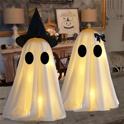 Indoor Halloween Ghost Figurine Decor Set