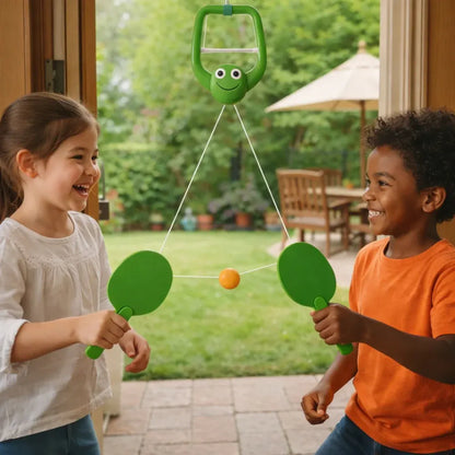 Indoor/Outdoor Doorway Ping Pong Game Set for Kids