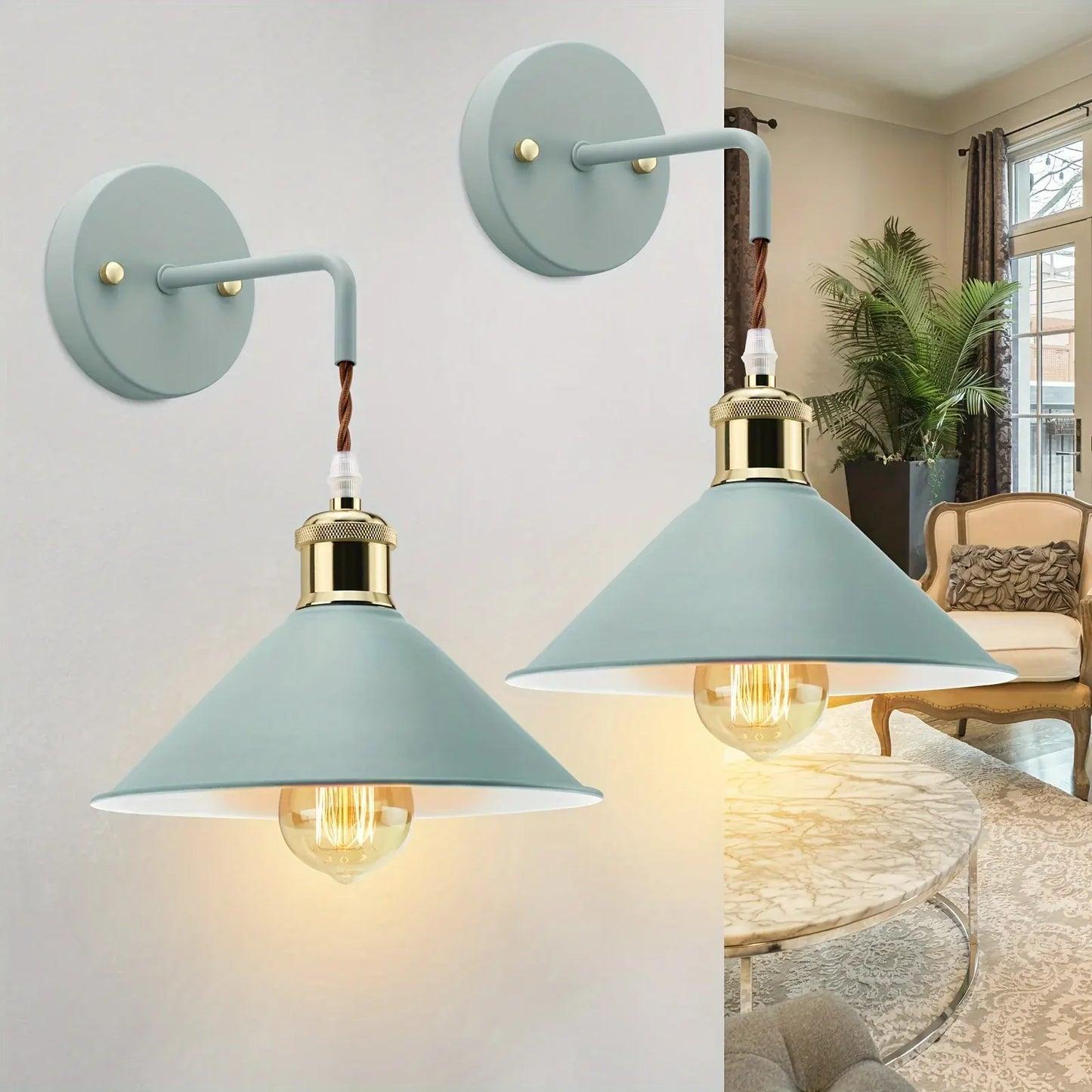 Industrial Oil-Rubbed Metal Wall Sconce Light Fixture